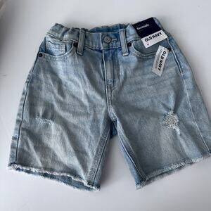 New Old Navy Hiah-Waisted Cut-Off Jean Bermuda Shorts